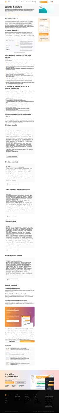 Mărturiile clienților pot avea un mare impact asupra perspectivelor de a face afaceri cu dvs. Mărturiile clienților sunt unul dintre cele mai puternice instrumente de marketing.