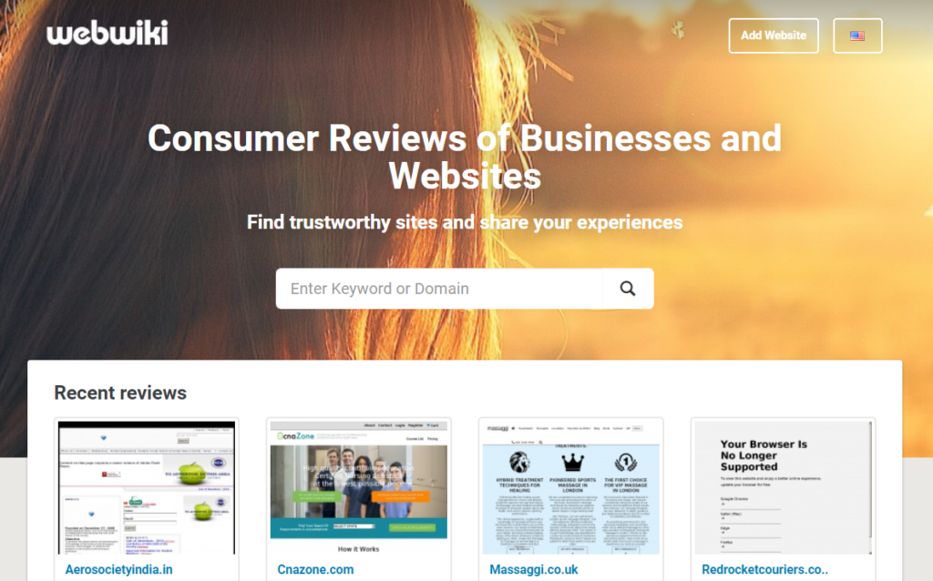 Pagina de pornire Webwiki