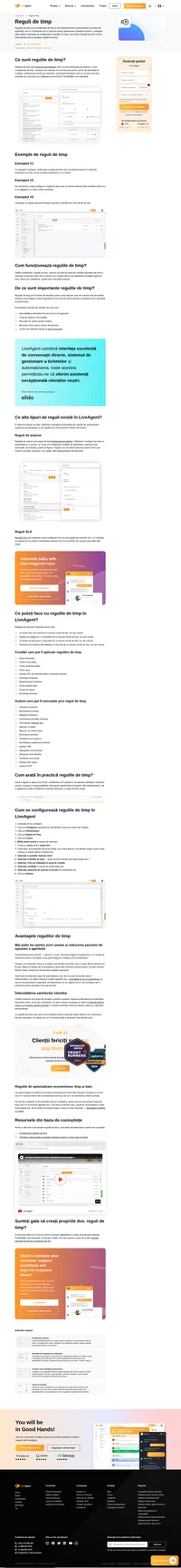 Regulile de timp pot avea grijă de programare, răspunsuri automate, sarcini și multe altele. Setați un termen și o regulă de timp care să declanșeze o acțiune la alegere.