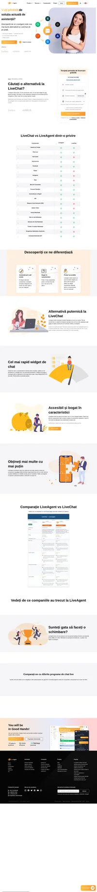 LiveAgent oferă mai mult de 175 de caracteristici utile, cel mai rapid widget de chat live de pe piață, call center și chiar acoperire de canale precum Instagram.