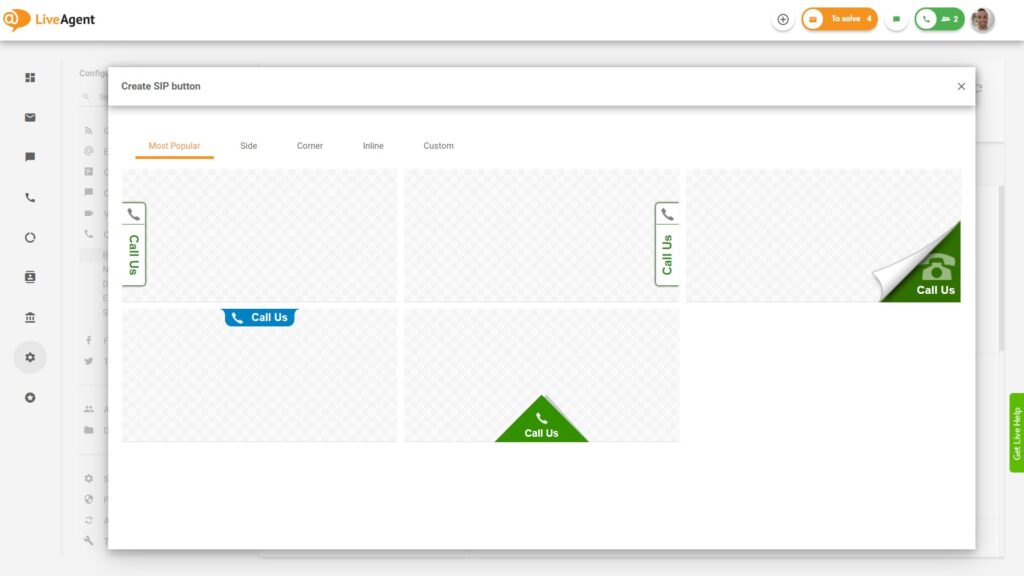 galerie de butoane de apel