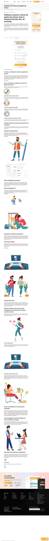 Cercetările arată că 39% dintre consumatori preferă asistența prin telefon față de alte canale de comunicare. Cu Liveagent puteți configura un centru de apel virtual chiar în biroul dvs. de asistență. Gestionați cu ușurință comunicările de intrare cu clienții, îmbunătățiți performanțele echipei de asistență și generați mai multe vânzări de intrare.