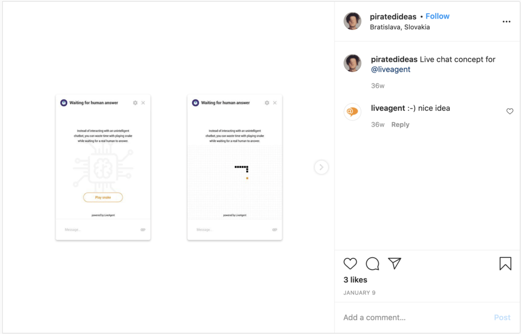 mențiune comentariu instagram