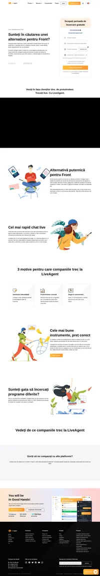 LiveAgent este o soluție de asistență care vă permite să vă duceți mai departe serviciul clienți. Email, chat live, rețele de socializare (Facebook, Instagram și multe altele).