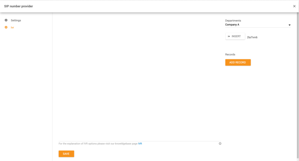 Funcția de reapelare IVR configurată LiveAgent