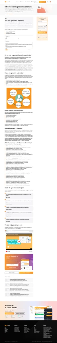 Aprecierea clienților poate fi definită ca o măsură a eforturilor unei companii față de clienții săi. Citiți mai multe despre cum să vă apreciați clienții.