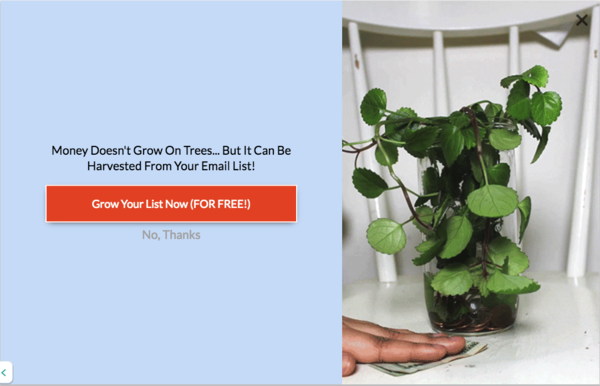 Customer psychology - Hello Bar pop up B