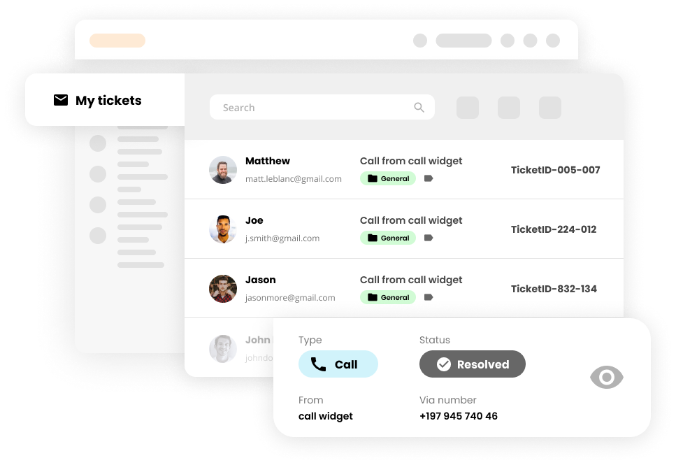 Caracteristica de gestionare a tichetelor din programul de asistență LiveAgent