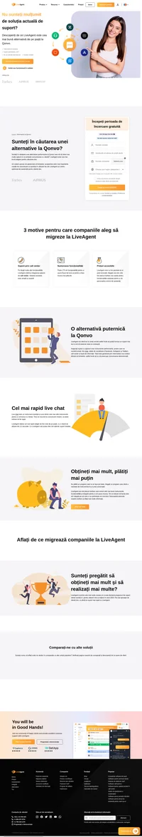 LiveAgent este o alternativă impresionantă la Qonvo. Oferă un sistem grozav al tichetelor și acoperă cele mai importante canale de comunicare.