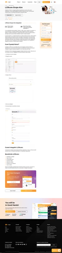Îmbunătățiți-vă eficiența operațională prin integrarea fără probleme a LCRcom cu LiveAgent. Simplificați fluxurile de comunicare cu clienții și urmăriți fără efort apelurile, conducând la îmbunătățirea excelenței serviciilor și la creșterea productivității operaționale.