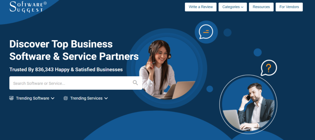 pagina de pornire SoftwareSuggest