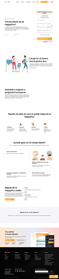 LiveAgent oferă o migrare gratuită a datelor HappyFox, care este complet executată de personalul nostru de asistență tehnică. Migrați datele dvs. de la HappyFox astăzi.