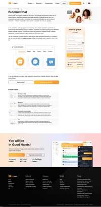 Butonul de chat live este o pictogramă plasată undeva pe site-ul dvs. web, care permite clienților să comunice cu echipa de suport în timp real.