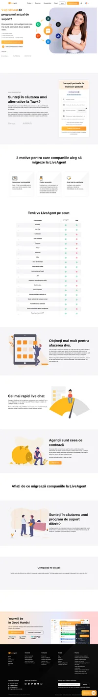 LiveAgent este soluția omnichannel optimă pentru centrul dvs. de asistență. Sisemul de gestiune al tichetelor LiveAgent se ocupă de tot în locul dvs.