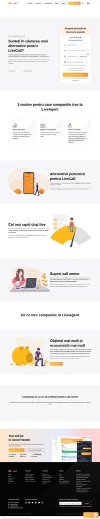 Doriți asistență telefonică mai bună? Încercați LiveAgent care poate face mult mai mult decât apeluri telefonice. Aflați despre beneficiile și caracteristicile cheie ale asistenței LiveAgent.