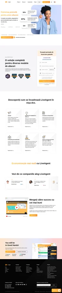 LiveAgent este un program de suport care se adaptează nevoilor diferitelor modele de business. Descoperiți cum se încadrează LiveAgent în nișa dvs. si cum se bazează agenții, instituțiile de învățământ și ONG-urile pe LiveAgent.