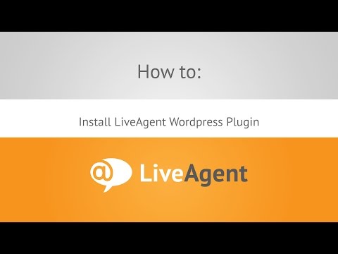 Youtube video: How to install LiveAgent wordpress plugin www.liveagent.com