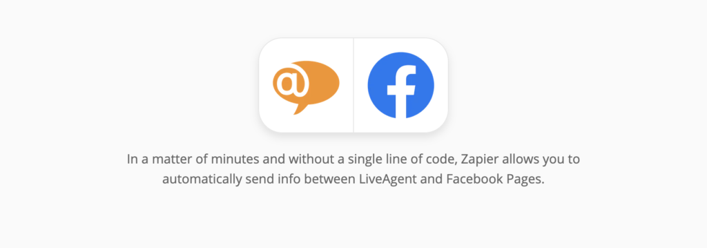 Integrare LiveAgent și Facebook pe Zapier