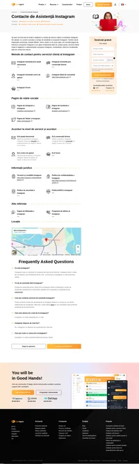 Cum să contactați serviciul clienți Instagram prin e-mail, asistență prin chat live, număr de telefon, asistență pe rețelele de socializare și asistență de tip autoservire.