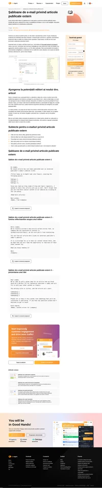 Consultați șabloanele noastre de e-mail pentru promovarea articolelor publicate în exterior care fac legătura cu site-ul dvs. Obțineți mai multe vizualizări cu aceste sfaturi simple!