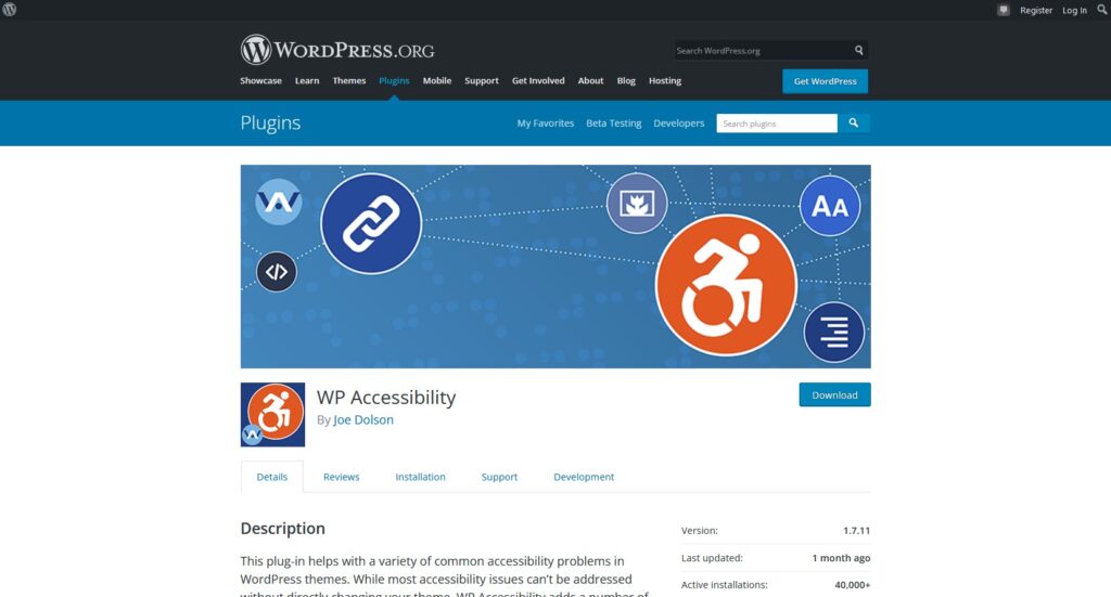 Plugin de accesibilitate WordPress