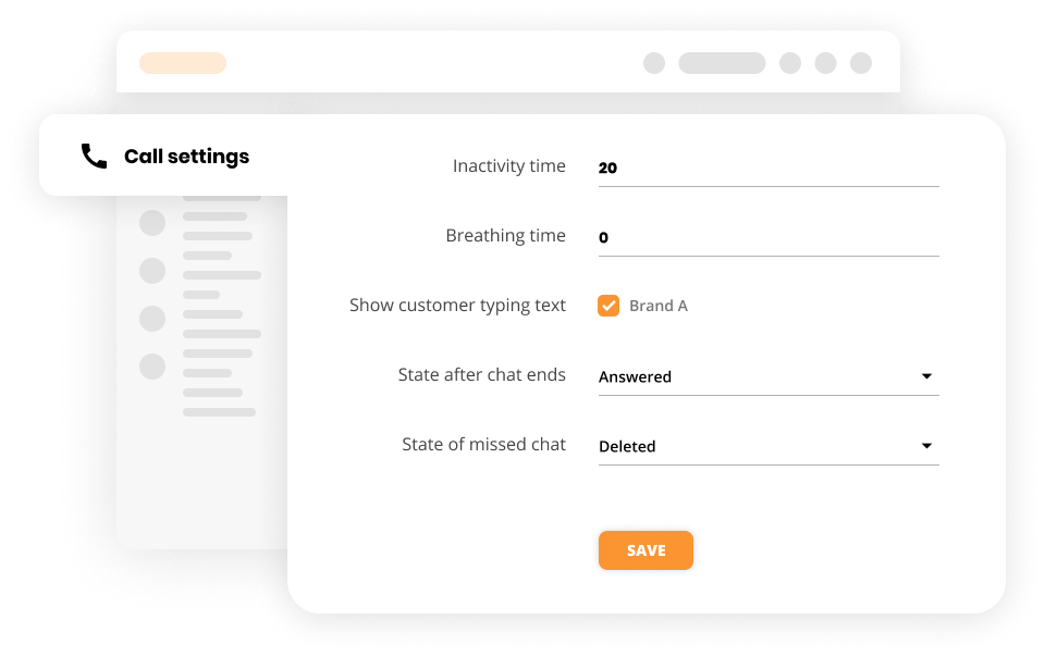 Setări pentru apeluri în software-ul pentru serviciu clienți - LiveAgent