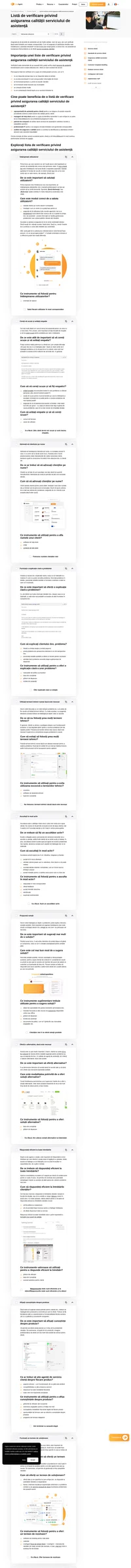 Un birou de asistență este primul pas pentru a oferi un serviciu de asistență pentru clienți de excepție. Consultați lista noastră de verificare a asigurării calității biroului de asistență pentru a vă asigura că totul decurge fără probleme.