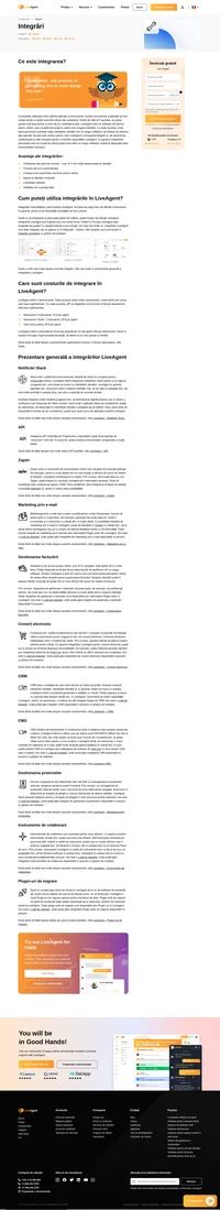 LiveAgent este un software de servicii pentru clienți care oferă numeroase integrări pentru a vă îmbunătăți sarcinile de lucru. Aflați mai multe despre toate posibilele integrări LiveAgent.