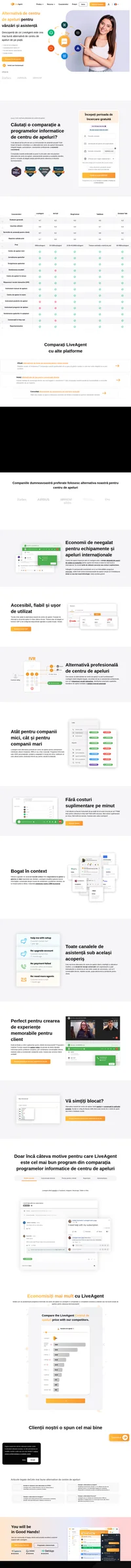 Examinați cea mai bună comparație a centrelor de apeluri pentru 2024, în funcție de preț, caracteristici, funcționalitate și recenziile clienților de pe Capterra, G2 și multe altele!