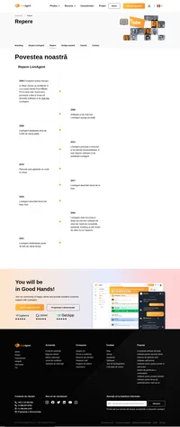 Descoperă povestea LiveAgent, de la lansarea în 2004 până la recunoașterea globală ca lider în software-ul de asistență cu peste 30.000 de clienți!