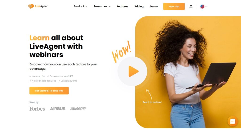 Seminarii web LiveAgent